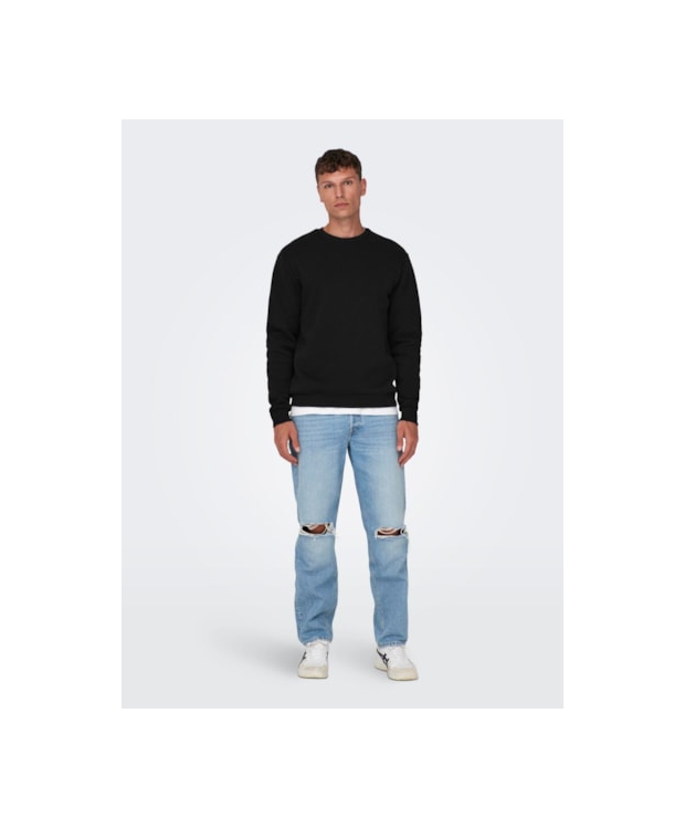 ONLY & SONS Crew Neck Sweatshirt i sort til herre billede 5