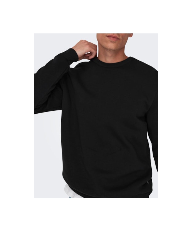 ONLY & SONS Crew Neck Sweatshirt i sort til herre billede 7