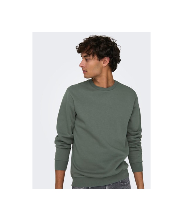 ONLY & SONS Crew Neck Sweatshirt i Castor Gray til herre billede 6
