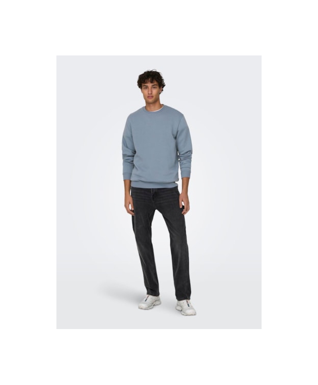 ONLY & SONS Crew Neck Sweatshirt i Flint Stone til herre billede 5