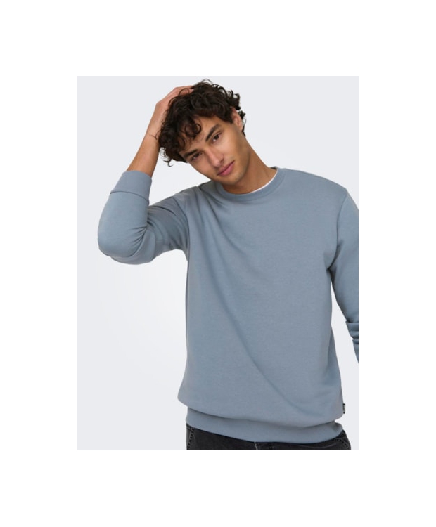 ONLY & SONS Crew Neck Sweatshirt i Flint Stone til herre billede 6