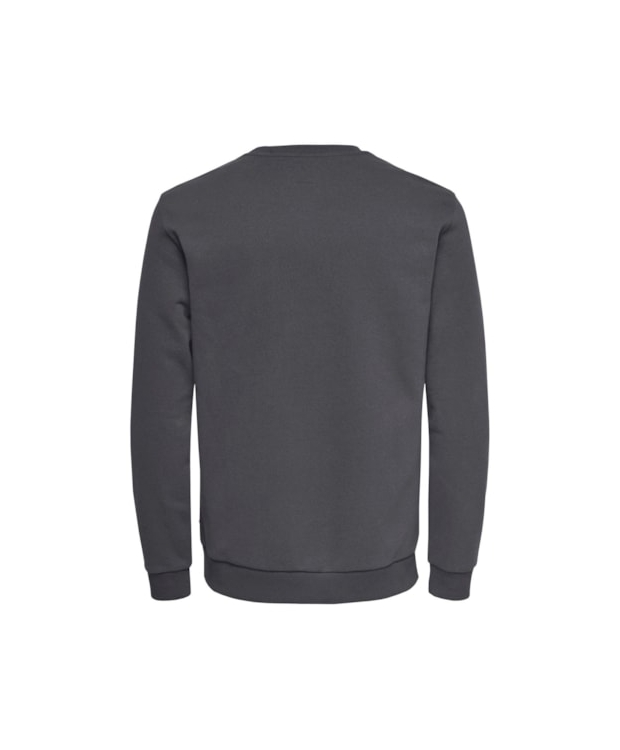 ONLY & SONS Crew Neck Sweatshirt i Grey Pinstripe til herre billede 3