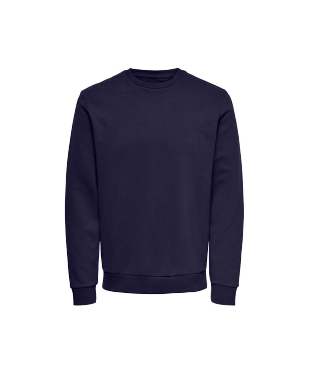 ONLY & SONS Crew Neck Sweatshirt i Evening Blue til herre billede 1