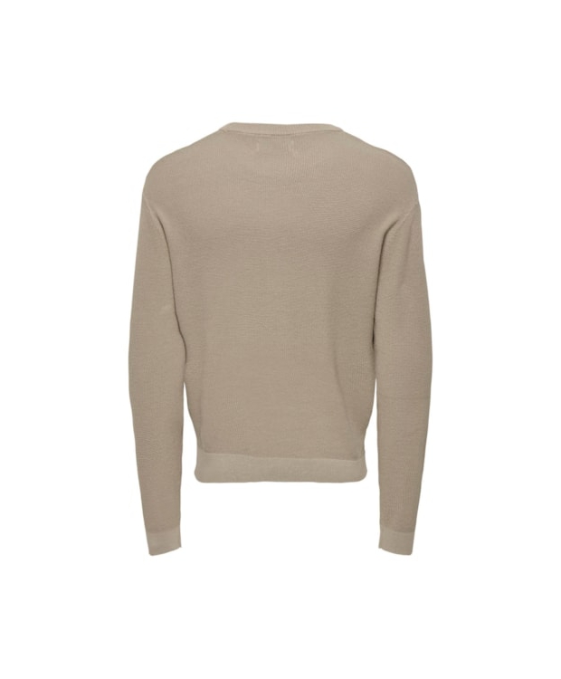 ONLY & SONS Striktrøje i beige til herre billede 3