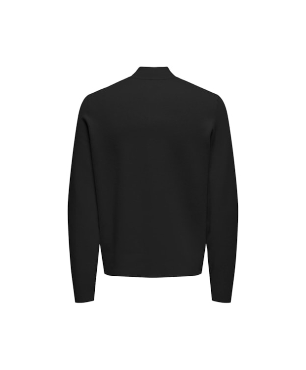 ONLY & SONS half zip i sort til herre billede 3