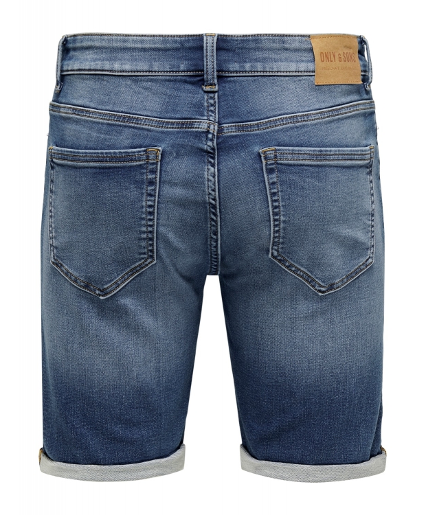 ONLY & SONS denimshorts i blå til herre billede 2