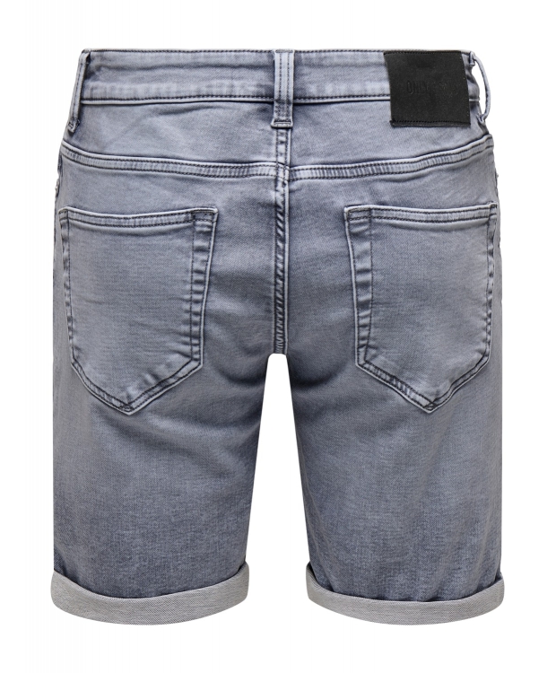 ONLY & SONS denimshorts i grå til herre billede 2
