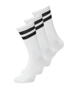 Jack & Jones 3pak tennissokker i hvid til herre