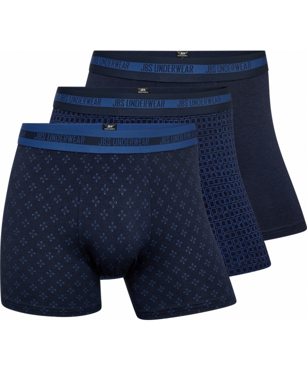 JBS 3pak bambusunderbukser i navy til herre – Outlet billede 1