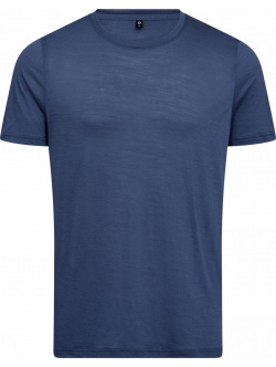 JBS of Denmark t-shirt i uld i blå til herre