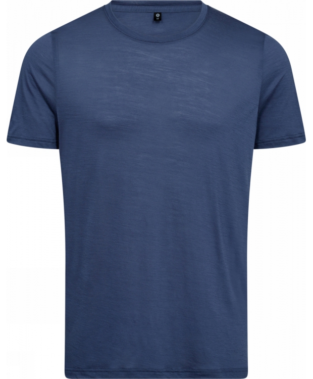 JBS of Denmark t-shirt i uld i blå til herre billede 1