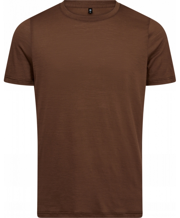 JBS of Denmark t-shirt i uld i brun til herre billede 1