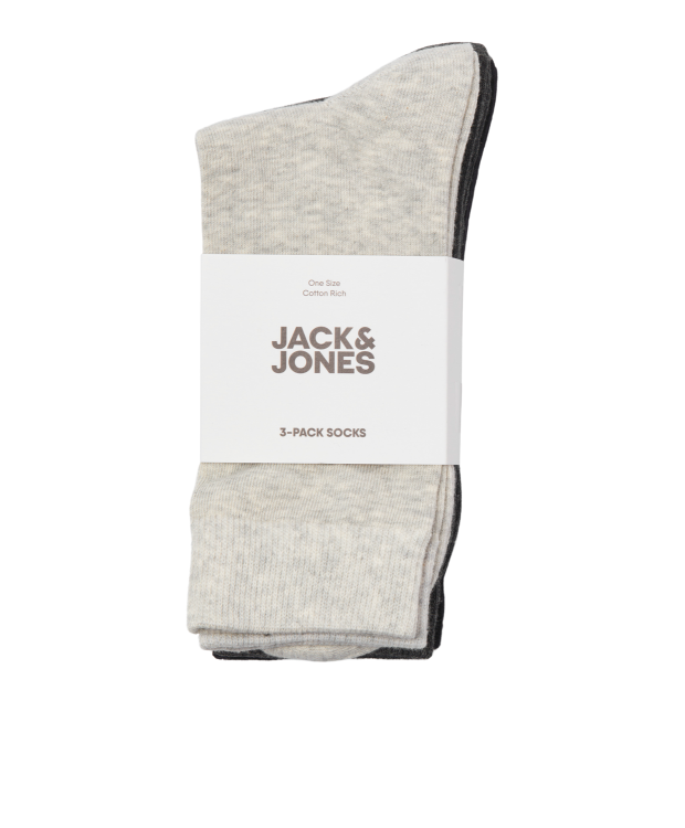 Jack & Jones 3pak bomuldsstrømper i multifarvet til herre billede 2