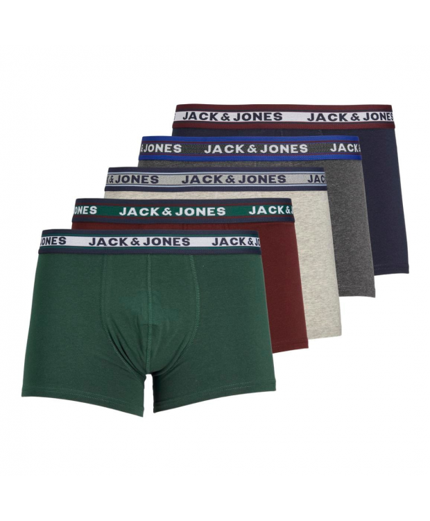 Jack & Jones 5pak underbukser/trunks i multifarvet til herre billede 1