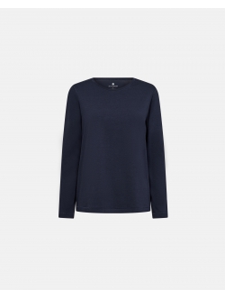 JBS Of Denmark langærmet bambus t-shirt i navy til kvinder