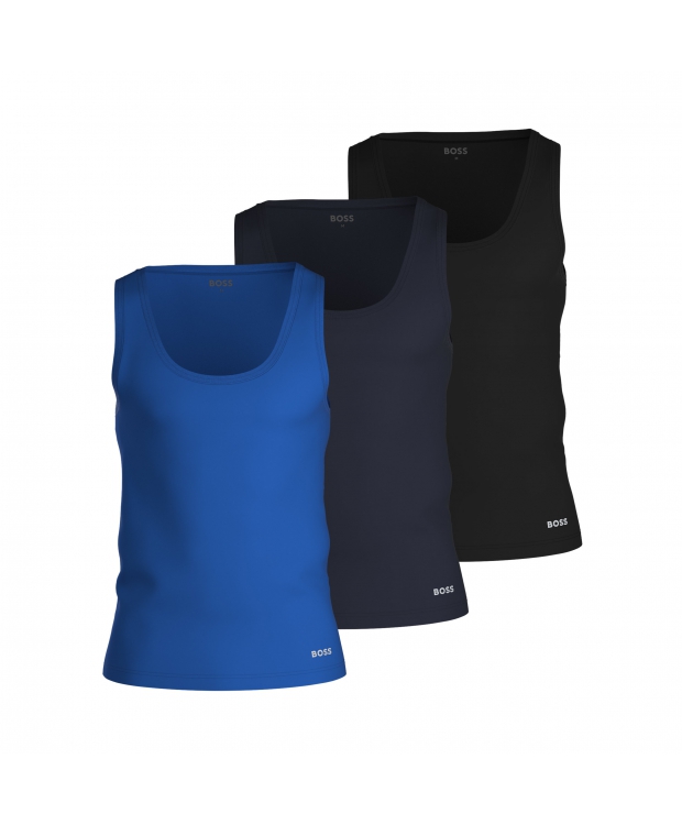BOSS 3pak tanktops/undertrøjer i multifarvet til herre billede 1