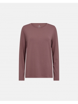 JBS of Denmark Women bambus langærmet t-shirt i rose til kvinder – Outlet