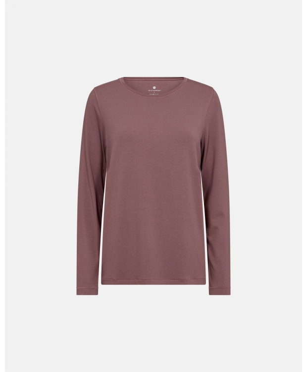 JBS of Denmark Women bambus langærmet t-shirt i rose til kvinder – Outlet billede 1