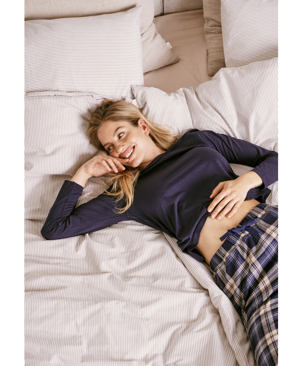 JBS Of Denmark flannel ternet pyjamasbukser i multifarvet til kvinder billede 7