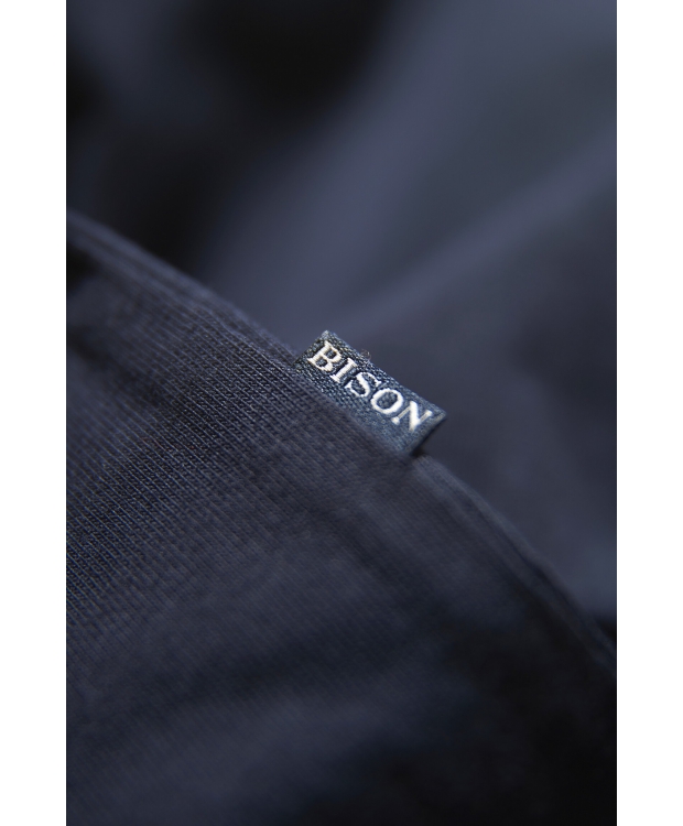 Bison t-shirt i Navy med rund hals til herre | Regular fit | billede 4