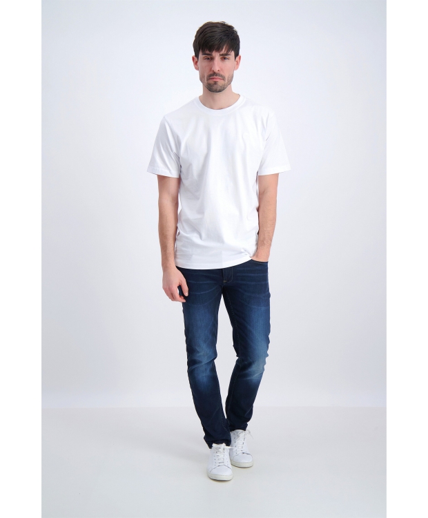Bison t-shirt i Hvid med rund hals til herre | Regular fit | billede 3