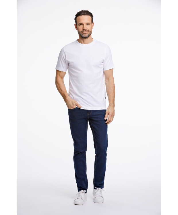 Bison t-shirt i Hvid med rund hals til herre | Regular fit | billede 5
