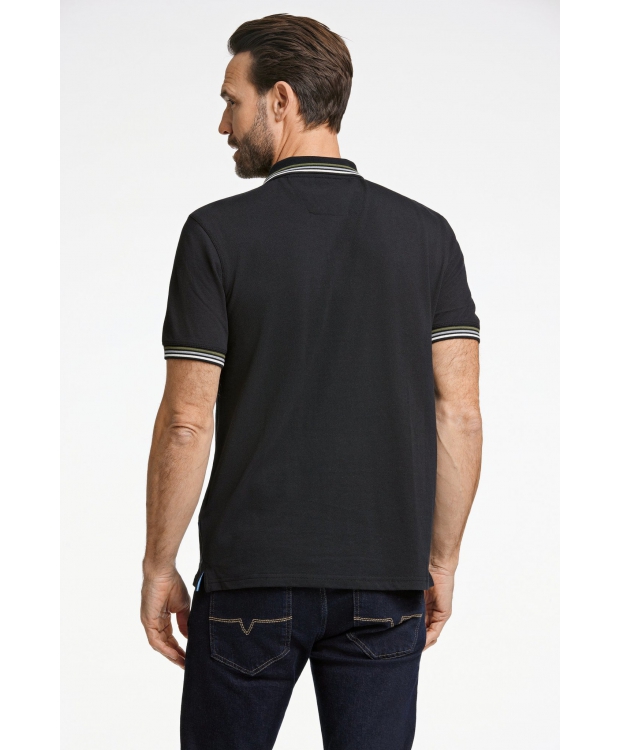 Bison polo i sort til herre | Regular fit | billede 6