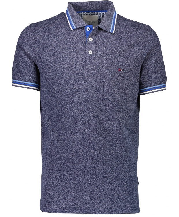 Bison polo i blå til herre | Regular fit | billede 1
