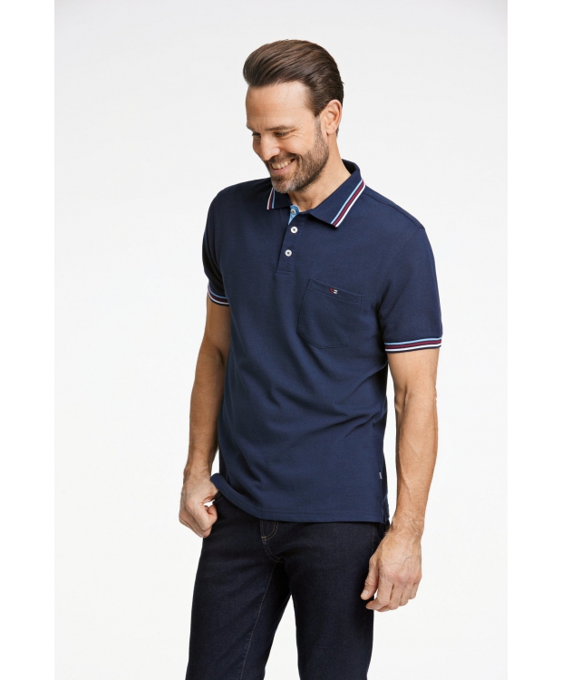 Bison polo i Navy til herre | Regular fit | billede 5