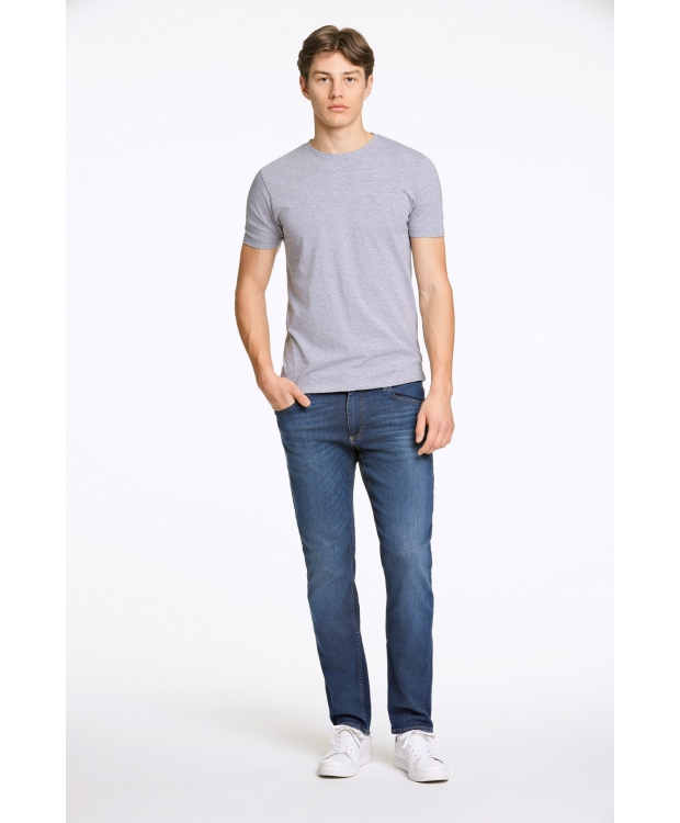 Junk de Luxe t-shirt i lysegrå med rund hals til herre | Relaxed fit | billede 3