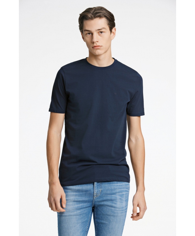 Junk de Luxe t-shirt i Navy med rund hals til herre | Relaxed fit | – Outlet billede 5