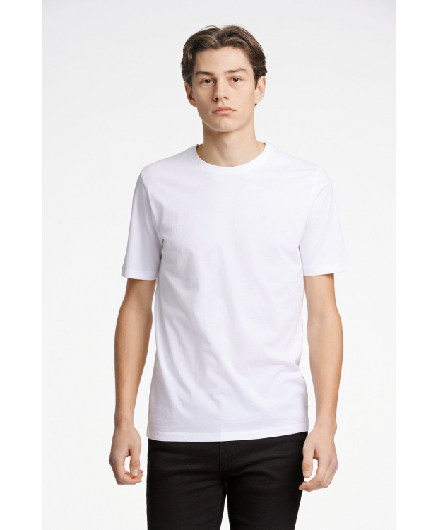 Junk de Luxe t-shirt i hvid med rund hals til herre | Relaxed fit | billede 6