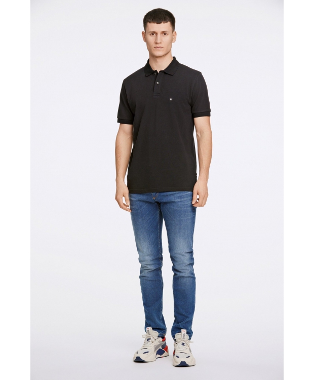 JUNK de LUXE polo i sort til herre | Regular fit | billede 3