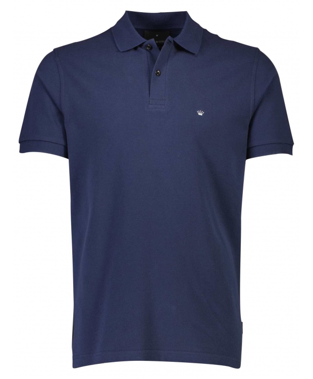 JUNK de LUXE polo i NAVY til herre | Regular fit | billede 1