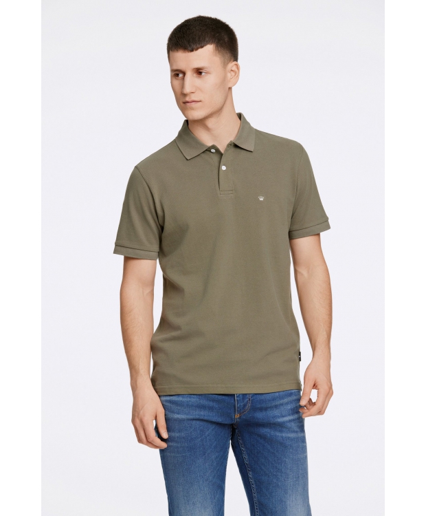 JUNK de LUXE polo i grøn til herre | Regular fit | billede 5