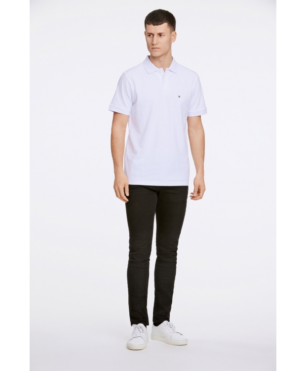 JUNK de LUXE polo i hvid til herre | Regular fit | billede 3