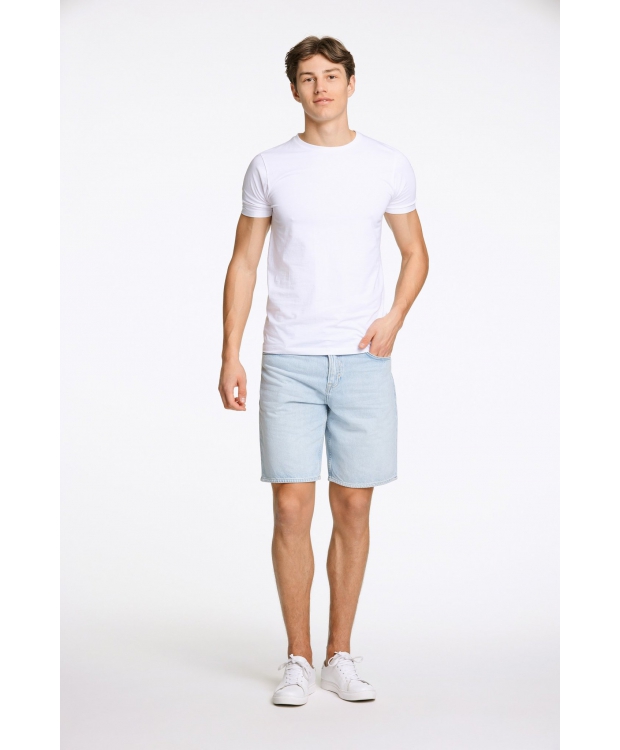 JUNK de LUXE Denim Shorts i vasket blå til herre billede 3