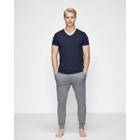 JBS Of Denmark V-hals T-shirt i bambusviskose i navy til herre