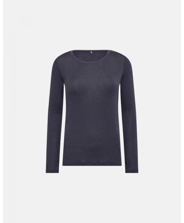 JBS Of Denmark langærmet uld t-shirt i grå til kvinder billede 1