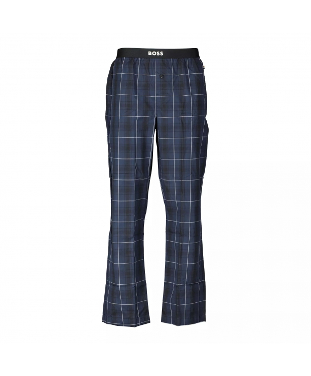 BOSS pyjamassæt i bomuld i navy til herre billede 3