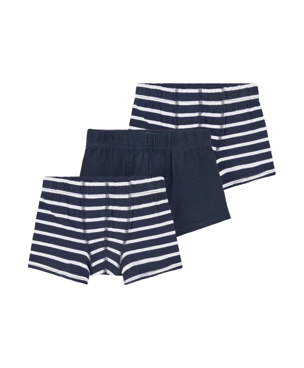 Name it 3-pak blå stribet boxershorts/underbukser til drenge billede 1