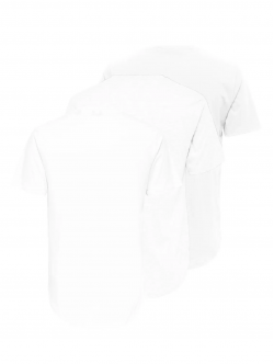 ONLY & SONS 3pak lang t-shirt i hvid til herre