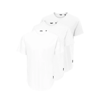 ONLY & SONS 3pak lang t-shirt i hvid til herre