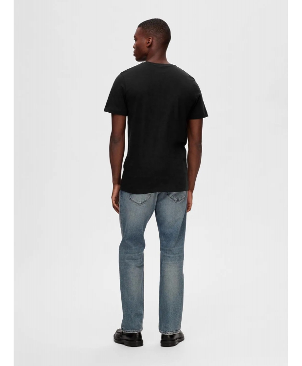 Selected Homme 3pak t-shirt i sort til herre billede 3