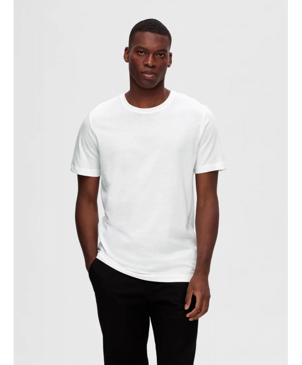 Selected Homme 3pak t-shirt i hvid til herre billede 2