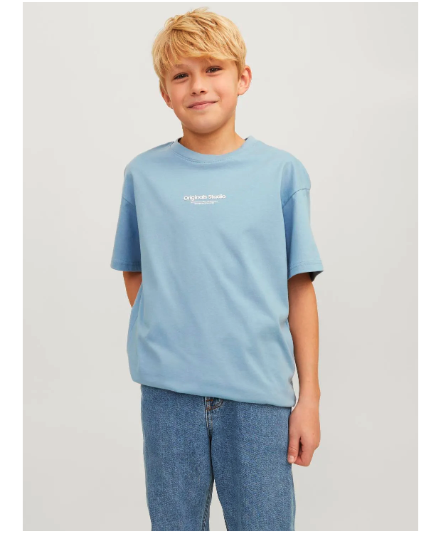 Jack & Jones T-shirt Crew-Neck i Mountain Spring til drenge billede 7