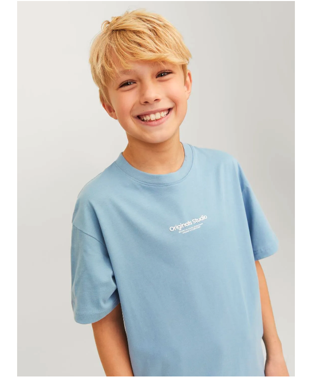 Jack & Jones T-shirt Crew-Neck i Mountain Spring til drenge billede 8