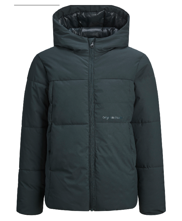 Jack & Jones Pufferjakke i grøn til drenge billede 1