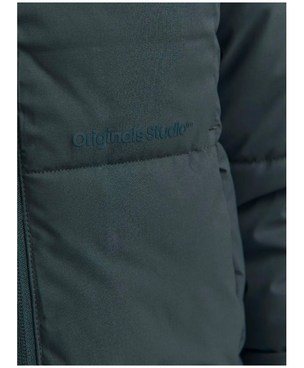 Jack & Jones Pufferjakke i grøn til drenge billede 5