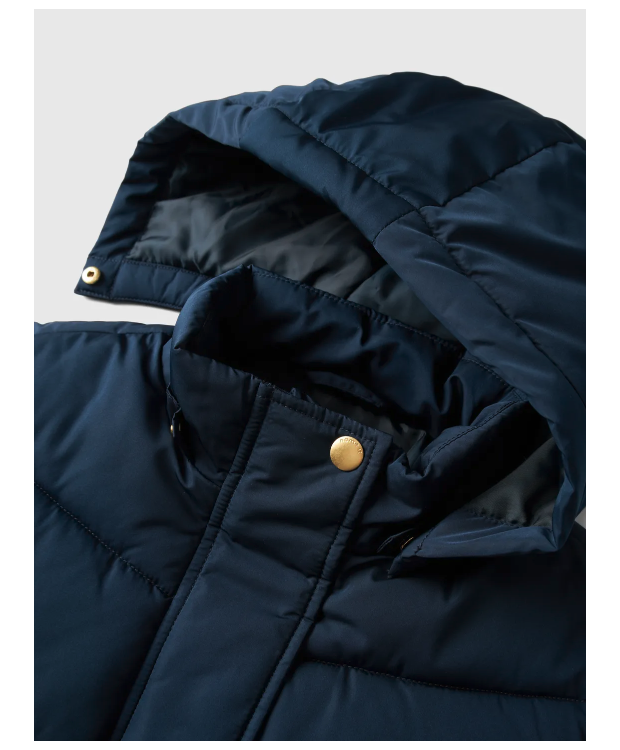 Name It Lang Pufferjakke i navy til piger billede 5